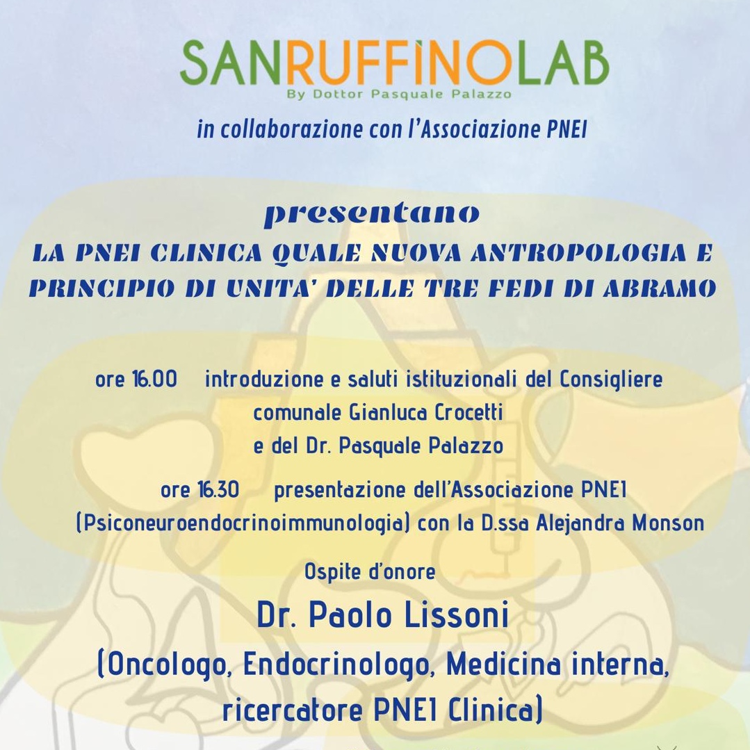 La PNEI clinica quale nuova antropologia e principio di unità delle tre fedi di Abramo